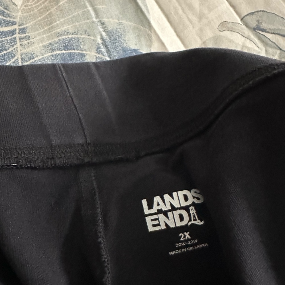 Lands' End Starfish Crop Pant Black